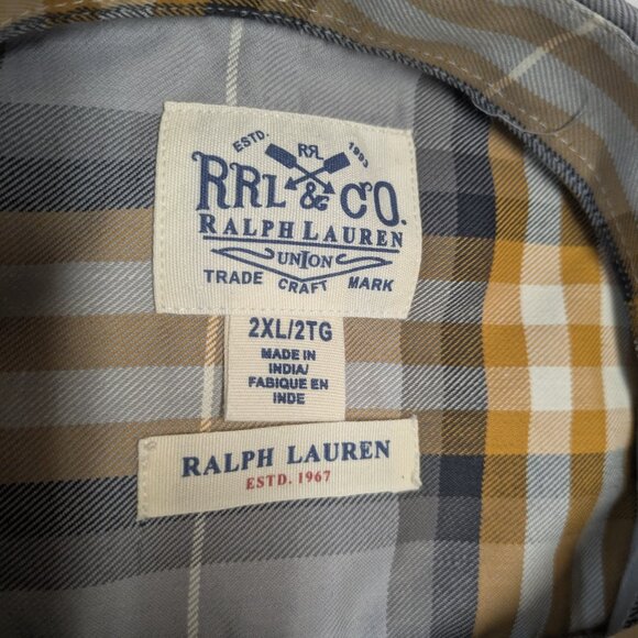 RRL Ralph Lauren Long Sleeve button down XXL/2XL - Picture 3 of 7
